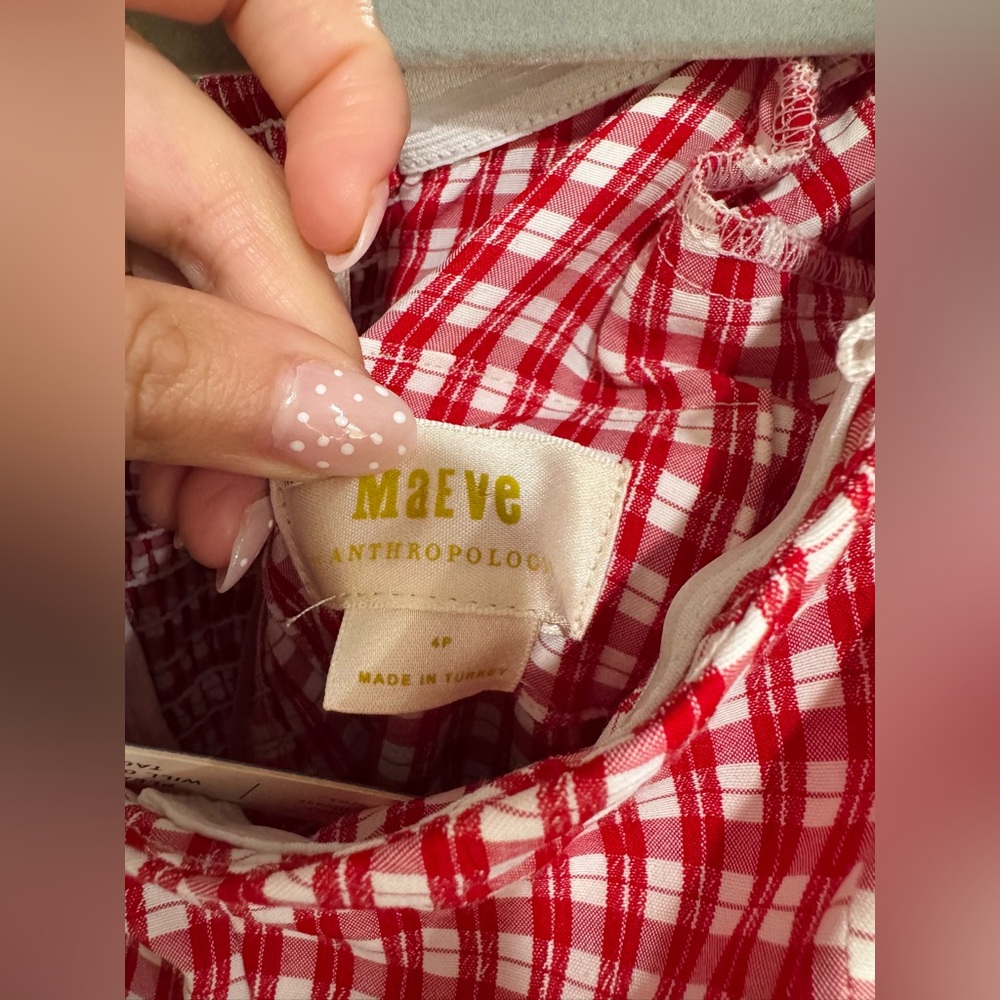 NWT ANTHROPOLOGIE MAEVE OFF THE SHOULDER RUFFLED MINI DRESS - Picture 5 of 6